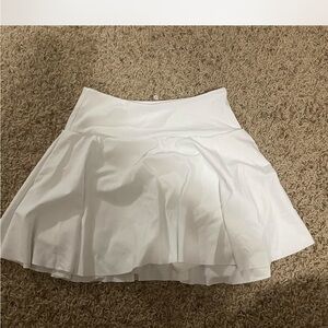 White Pleated Skirt
